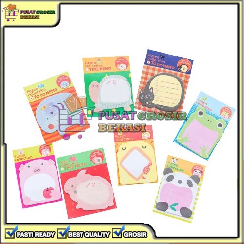 

[PGB] STICKY NOTES TEMPELAN CATATAN KERTAS KARAKTER ANIMAL