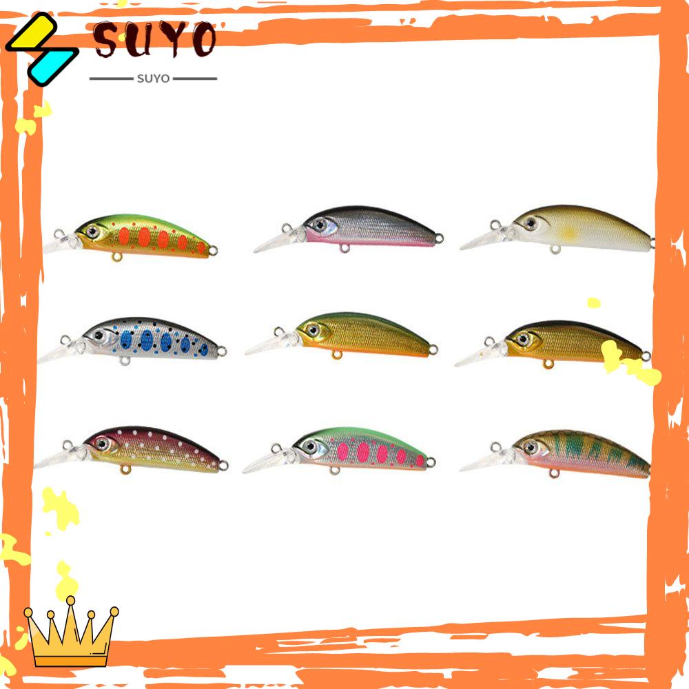Suyo Umpan Ikan Kecil Tenggelam Outdoor Crankbaits Tackle Minnow Lures
