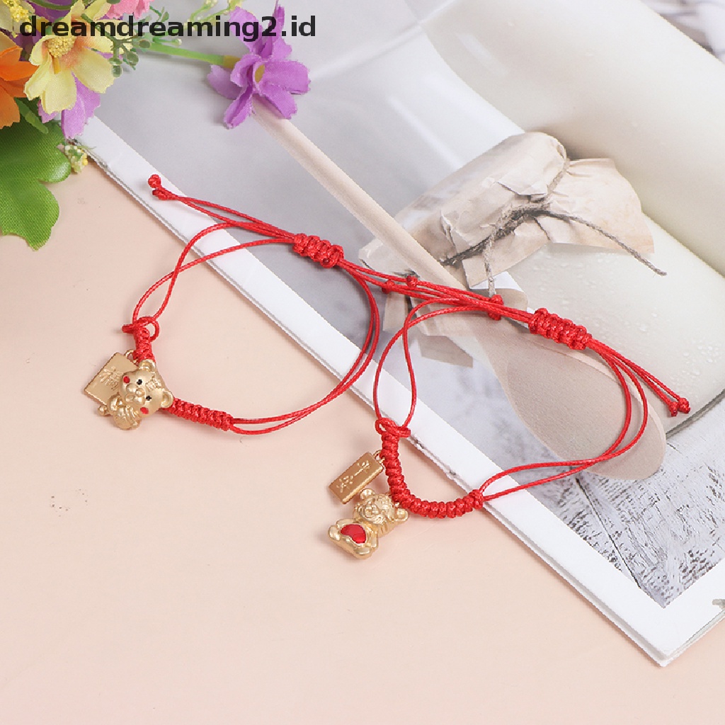 (hot) 2022gelang Tali Harimau Imlek Tali Merah Handmade Craft Gift//