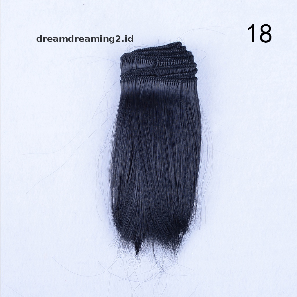 (hot) 10cmx100cm DIY Welf Fringe Wig High-temperature Wire Hair Untuk 1 /3 1 /4 BJD Doll//