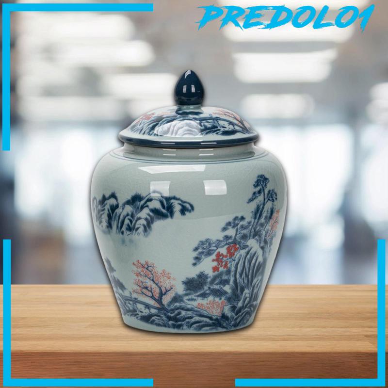 [Predolo1] Vas Guci Porcelain Hias Centerpiece Ginger Jar Chinese Classic Elegant