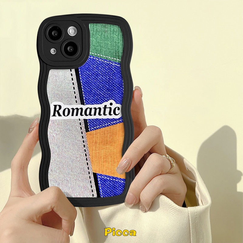 Redmi 9A 10A 10C A1 9 9T 10a1+9C Note8 10s 11s 9 11 10 9s 11Pro 10Pro Max Mi 11T Pro POCO M3 X3 NFC Pro Soft Tpu Wavy Edge Creative Romantic Splicing Rich Motif Smile Case