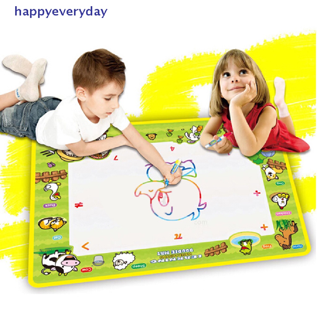 [happy] Alas Gambar Air Dengan 2draw pen Alas Bermain Gambar Air Ajaib Anak50 * 36cm [ID]