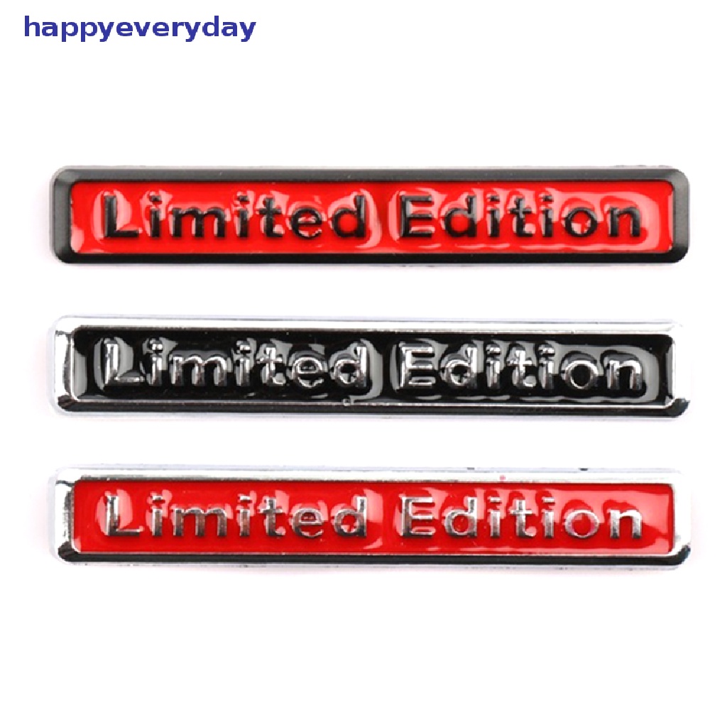 [happy] 3d Metal Chrome Limited Edition Auto Stiker Mobil Badge Decal Emblem Motor [ID]