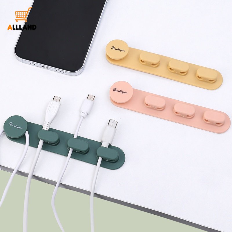 Portable Desktop Self-adhesive Data Cable Manager/Rak Tetap Colokan Kawat Pengisian Ponsel/Home Multifunction Cord Winders