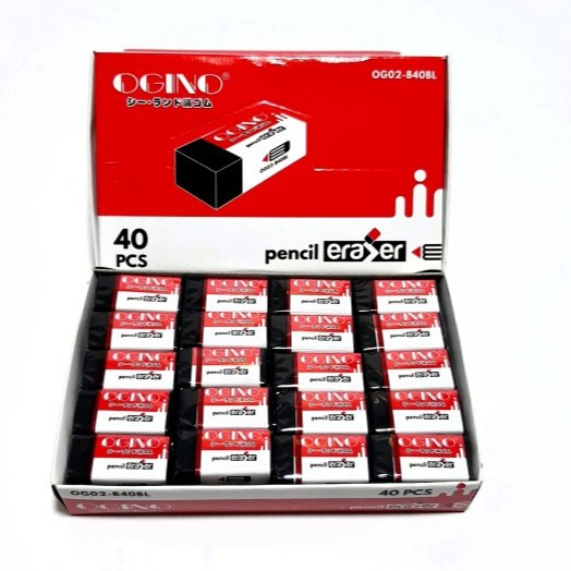 

donna- Harga Grosir (1Packs 40pcs) Penghapus Pensil NAKAMI ERASER NK-40W - HITAM 1PACKS terbaru