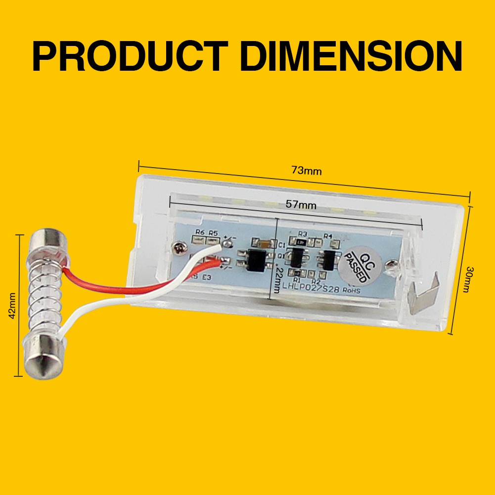 2pcs canbus Lampu Plat Nomor LED Error Free Putih Untuk BMW X5 E53 1999-2006 X3 E83 2003-2010