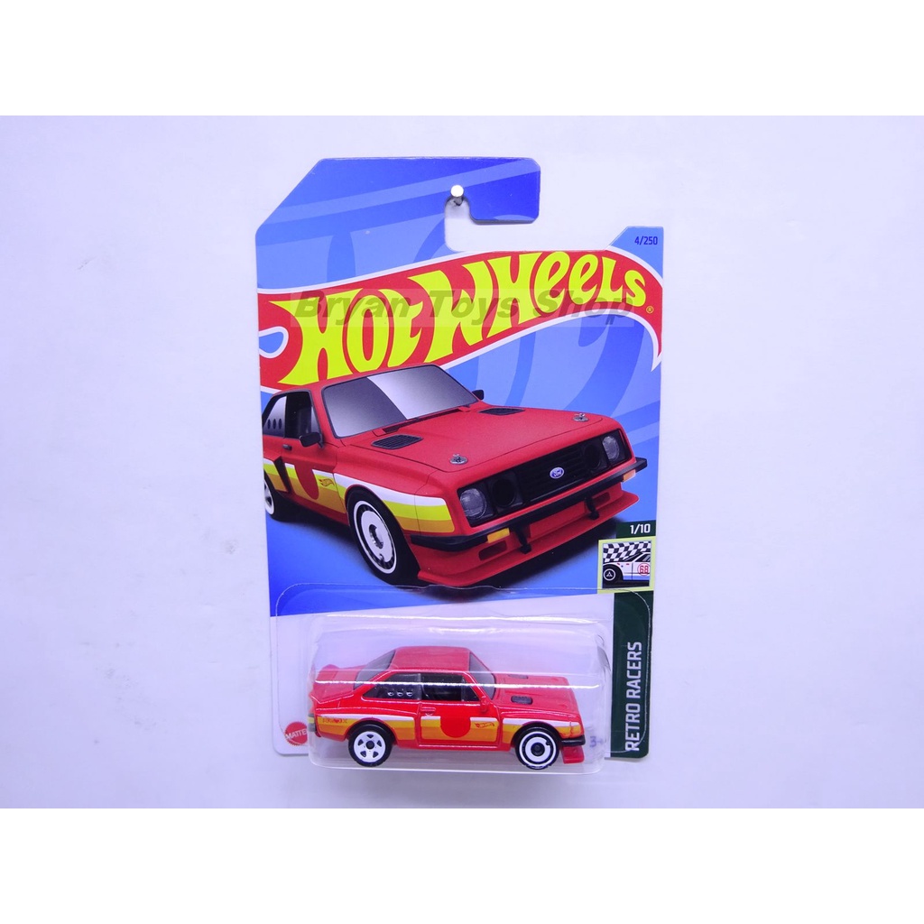 Hot Wheels Ford Escort RS2000 Merah