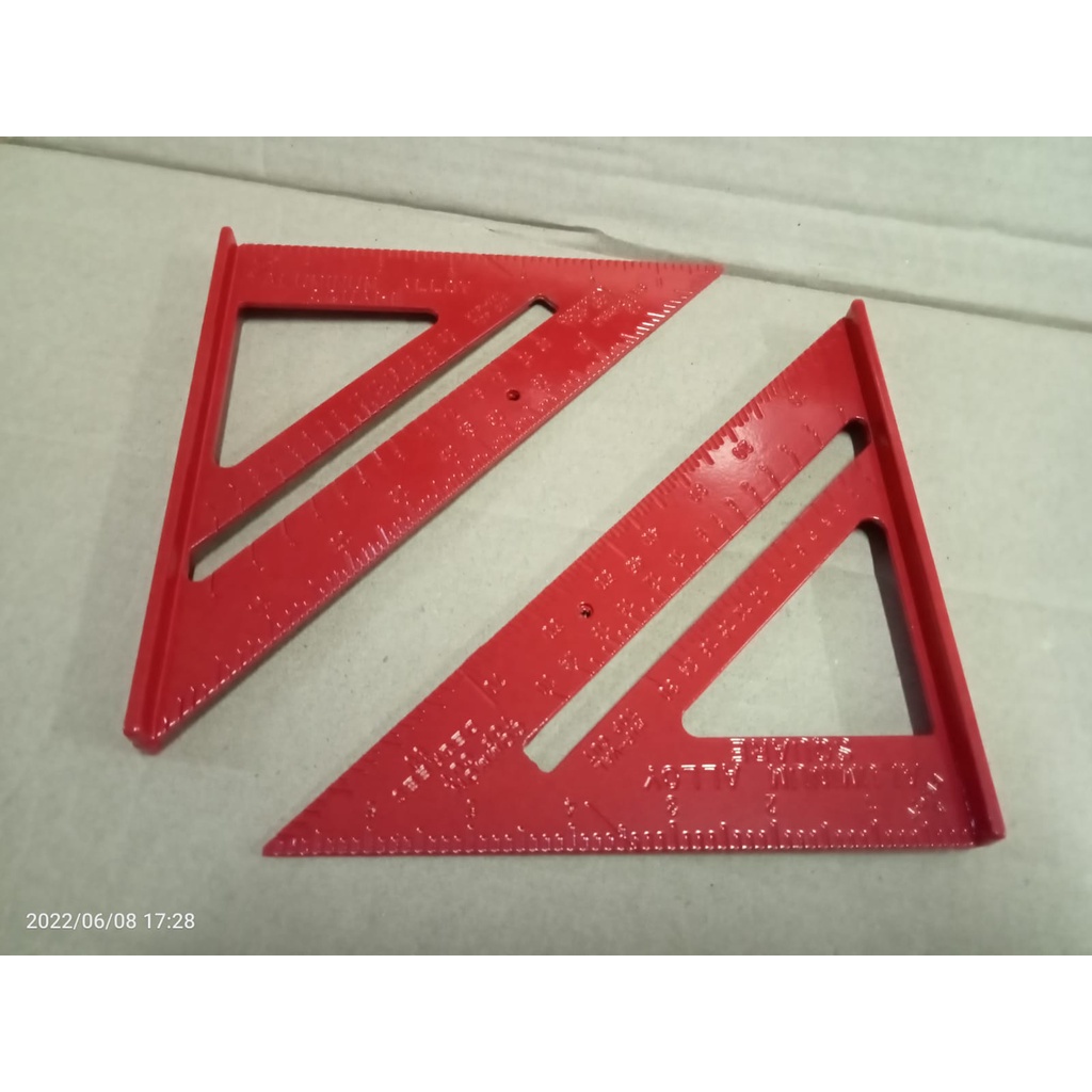 Yukido SPEED SQUARE baja alloy 7 Inch - Penggaris Segitiga Siku Sudut