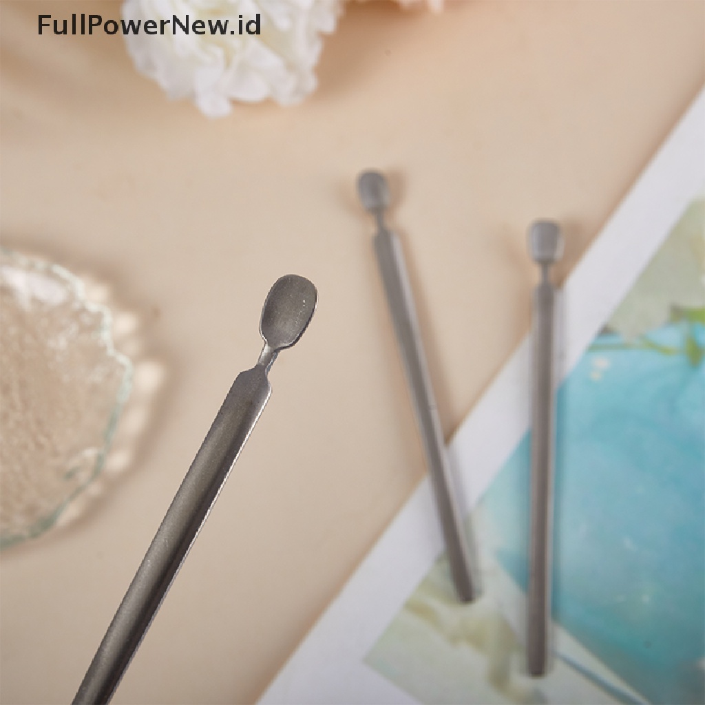 Power Manicure Pedicure Alat Perawatan Nail Art Kutikula Pendorong Trimmer Cleaner Sendok Beauty ID
