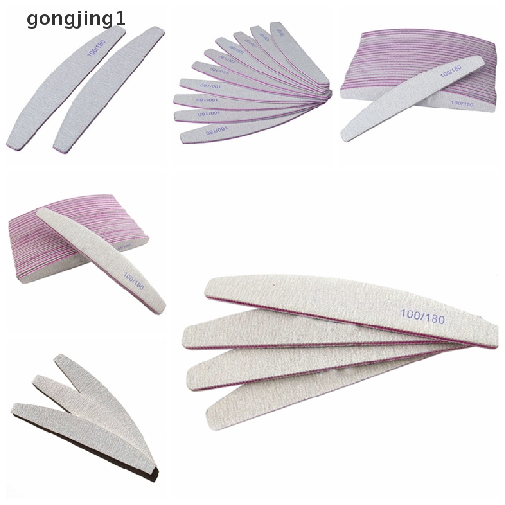 Ggg 1/5PCS Nail Art Sanding Files Blok Buffer Manicure Pedicure Alat UV Gel ID