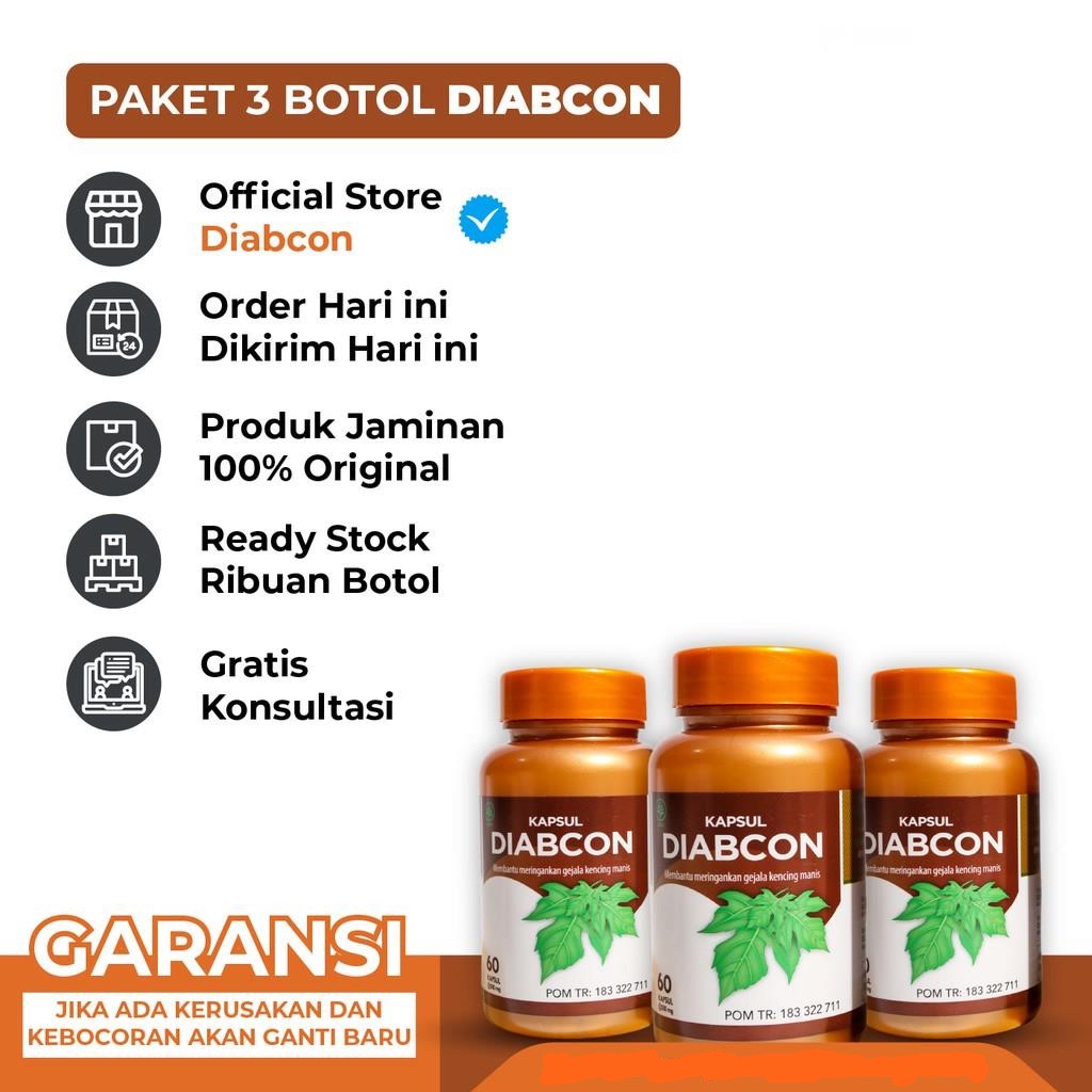 Kapsul Diabcon Obat Herbal Diabetes Gula Darah Kencing Manis