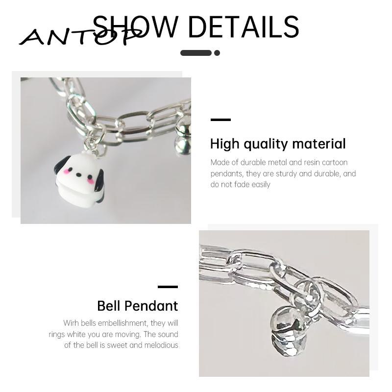 [antop] Gelang Adjustable Indah Pochacco Bell Gelang Pasangan Teman Mahasiswa Hadiah