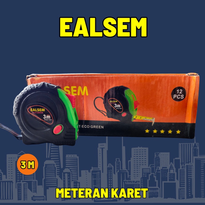 METERAN KARET EALSEM 3 METERAN TUKANG METERAN ROLL 3 METER TERMURAH