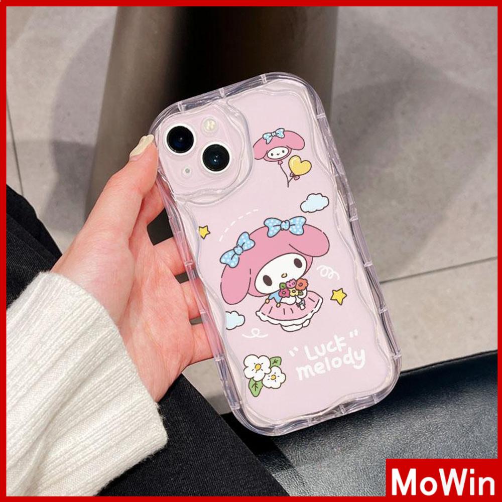 For iPhone 14 Pro Max iPhone Case 3D Curved Edge Wave Clear Case TPU Airbag Shockproof Camera Cover Cute Cartoon Compatible with iPhone 13 Pro max 12 Pro Max 11 xr xs max 7 Plus 8