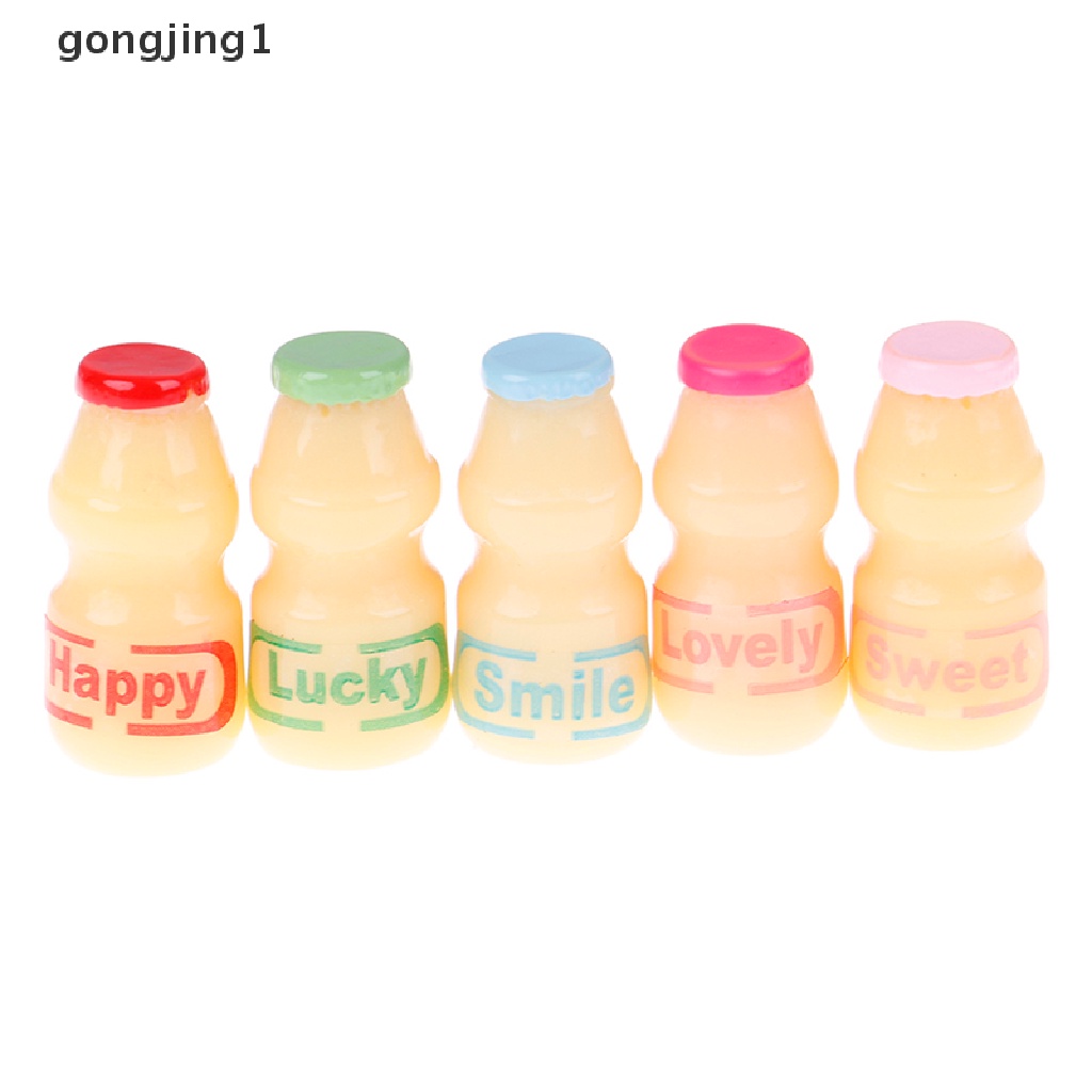 Ggg 5Pcs/lot Miniatur Rumah Boneka Minuman Susu Berpura-Pura Untuk Mainan Rumah Boneka ID