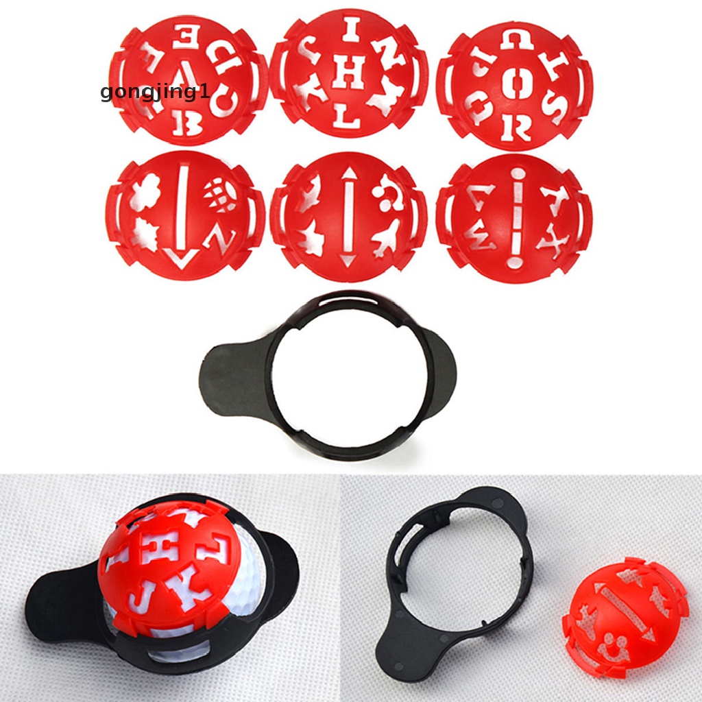 Ggg 6in1 Penanda Tali Garis Bola Golf Template Gambar Tanda Penyelarasan ID