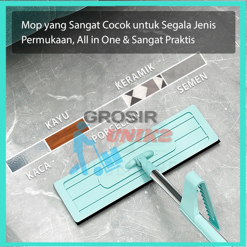 grosir Alat Pel Praktis Tarik Peras Otomatis Ultra Mop Acline Pel Lantai Mop / PEL TARIK 107