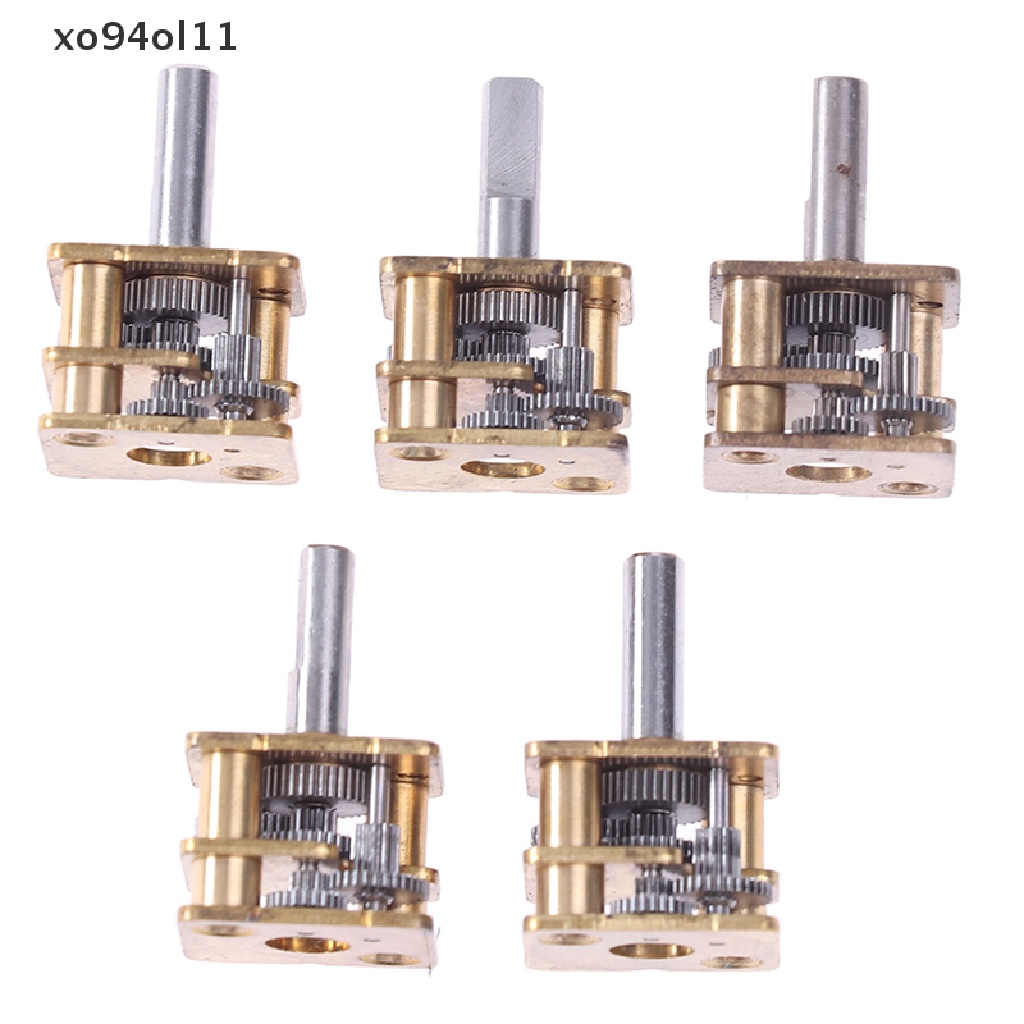 Xo 5pcs All metal gear reducer N20 reducer gearbox Pengecil DIY N20 Geared Motor OL