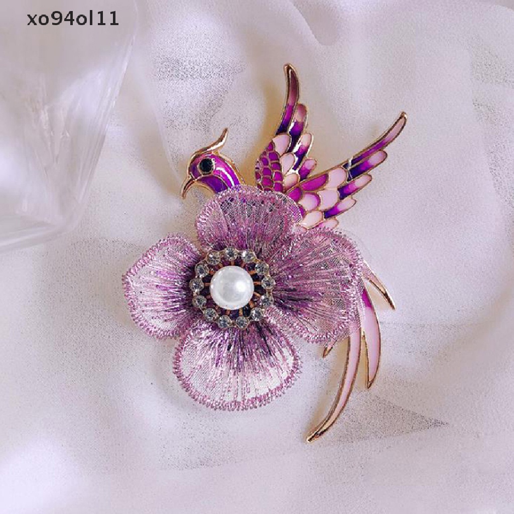 Xo 1Pc Berlian Imitasi Bros Untuk Wanita Enamel Burung Pin Merak Fashion Bros Hadiah OL