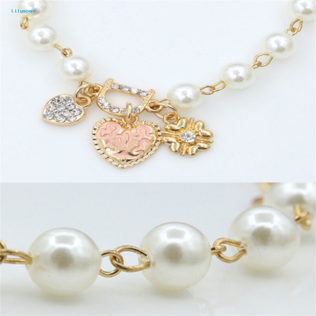Lilyscent D Huruf Gelang Untuk Pacaran Wanita Fashion Berlian Imitasi Berbentuk Hati Gelang Berbentuk Hati