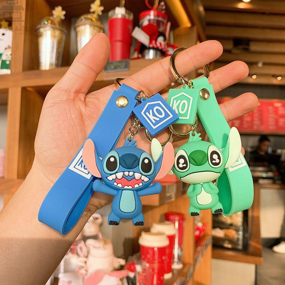 Agustina Stitch Gantungan Kunci Fashion Hadiah Miniatur Stitch Scultures Key Ring