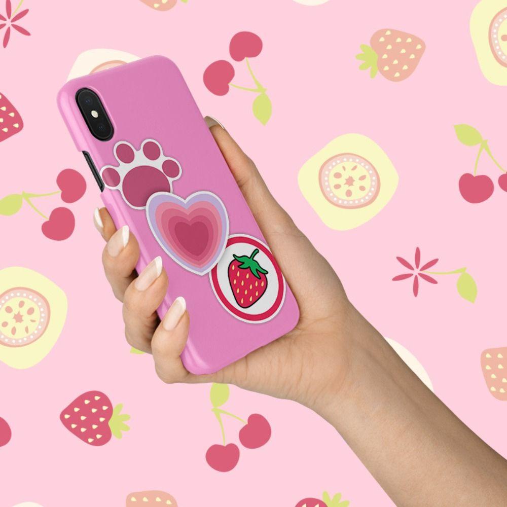 [Elegan] Strawberry Bear Sticker Lucu 50pcs Strawberry Bear Anime Stiker Sticker Pack Mainan Kulit Laptop