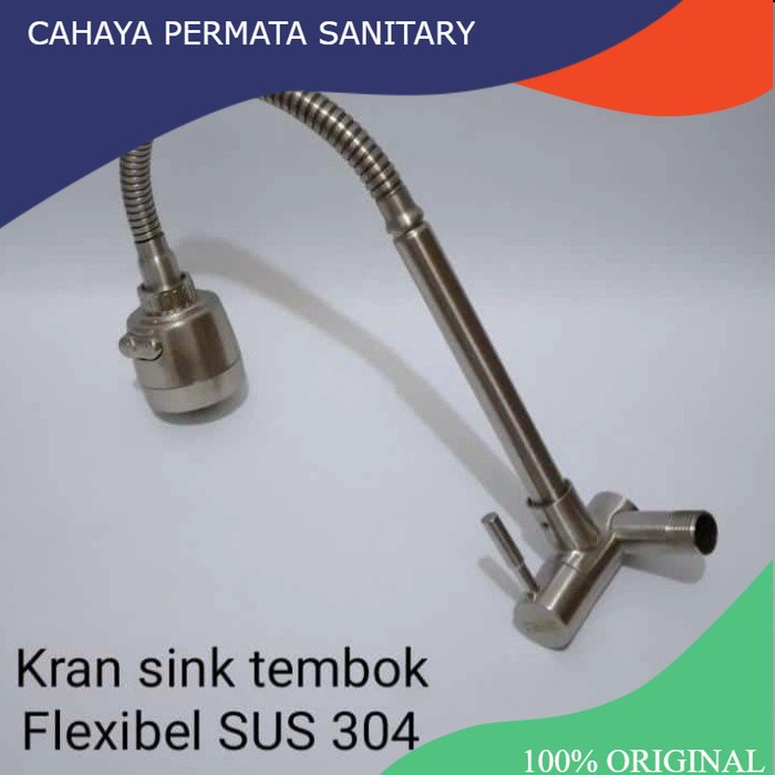 KRAN kran angsa/kran cuci piring/kran sink ss304 dari tembok KERAN