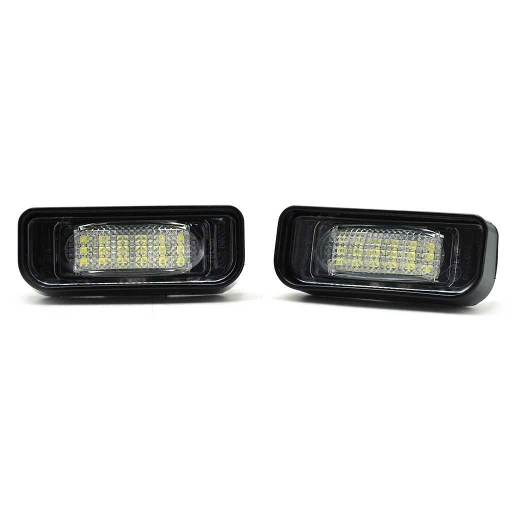 1pasang Untuk Mercedes Benz S-Class W220 S55 AMG S350 S400 S430 S500 S600 1999-2005 Putih Lampu Plat Nomor LED