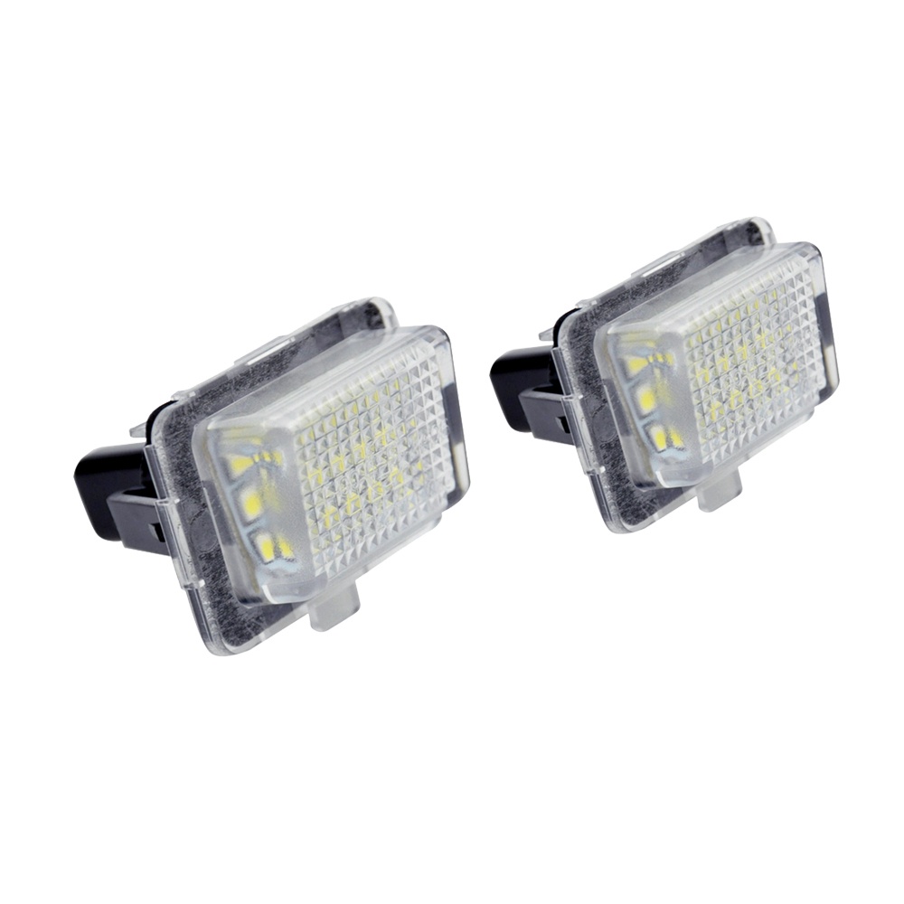 2pcs Lampu Plat Nomor Plat LED Putih Lampu Untuk Benz C-CLASS W204 E-CLASS W212 S-CLASS Coupe W216 W207 S-CLASS W221