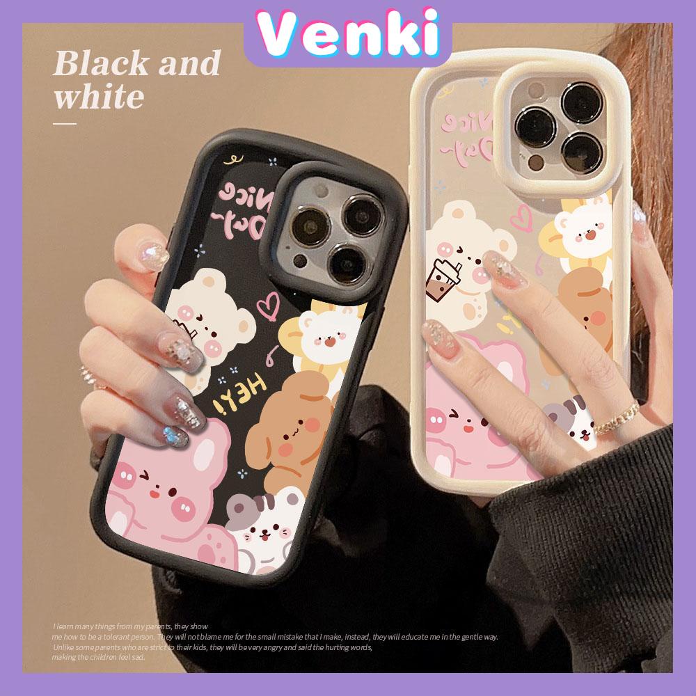 Case fo iPhone 11 Pro Max TPU Soft Case Frosted Bubble Case Black White Cute Cartoon Animals Camera Protection Shockproof For iPhone 14 13 12 11 Plus Pro Max 7 Plus X XR