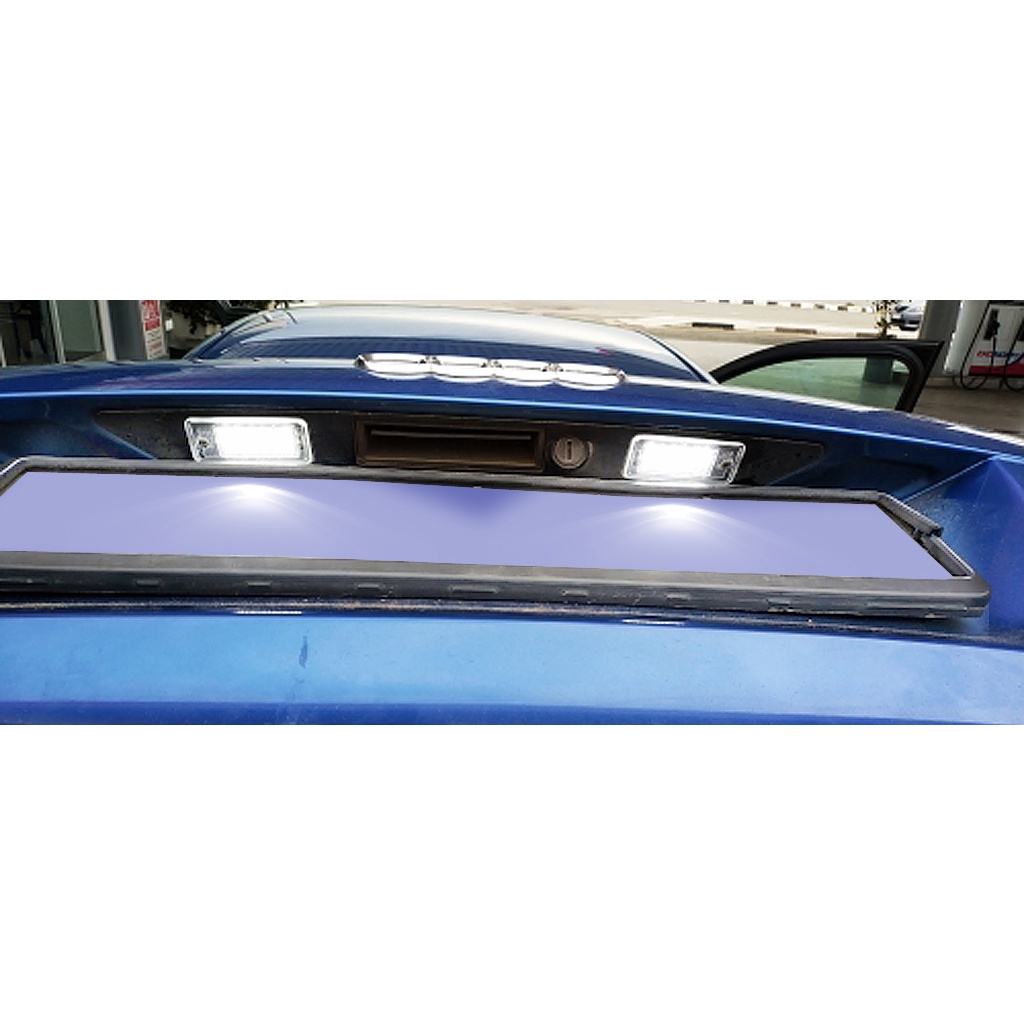 2pcs Lampu Angka Plat Nomor LED Belakang Putih Untuk Audi RS6 A6 C5/4B Avant/Wagon 1998-2005 RS6/RS6 Plus 2003-2005