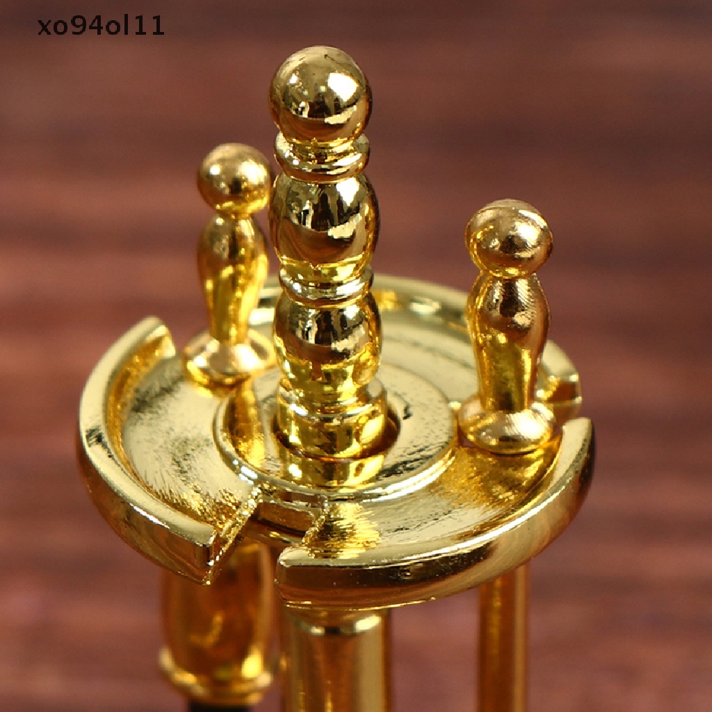 Xo 4Pcs Holder Display Alat Pembersih Miniatur Bahan Alloy Untuk Dekorasi Rumah Boneka1Per12 OL