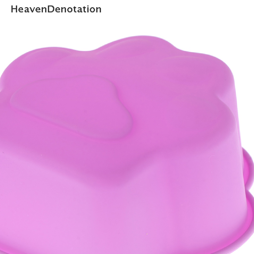 [HeavenDenotation] 3 &quot;Cakar Kucing Baking Dish Silikon 8CM Cetakan Kue Cakar Puding Jelly DIY Mold HDV