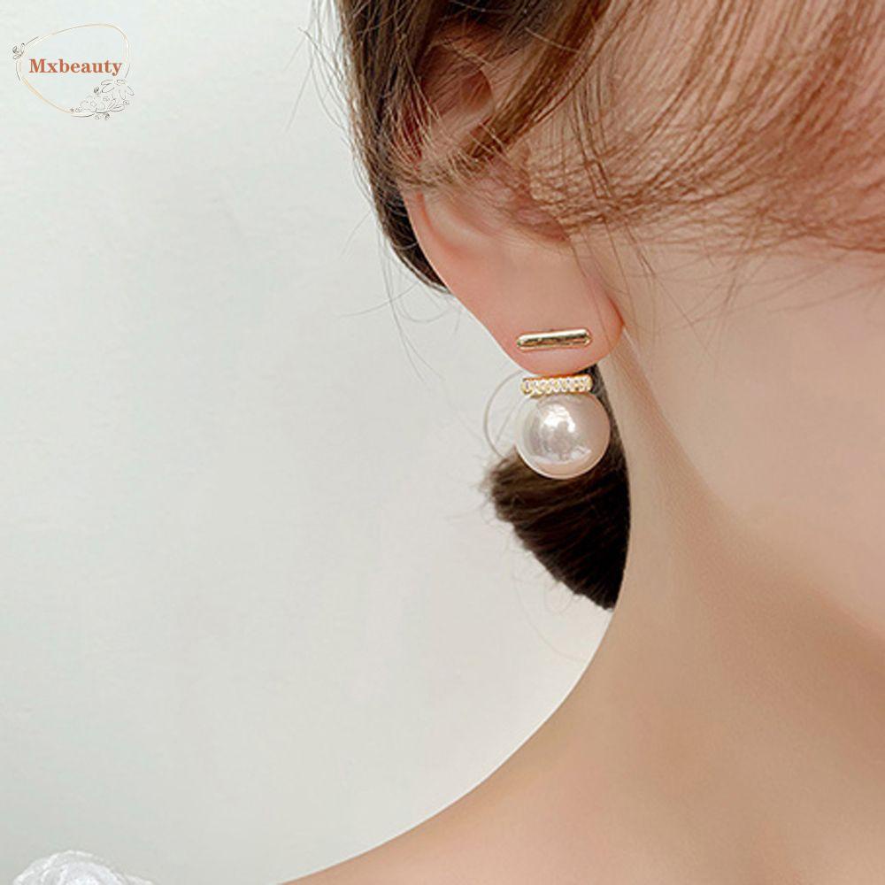 Mxbeauty Menjuntai Anting-Anting Kreatif Temperamen Mutiara Imitasi Hadiah Gadis Aksesoris Telinga Baroque Korea Earrings