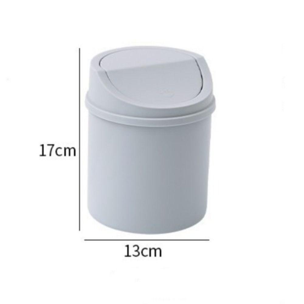 Populer Mini Desktop Bin Rumah Dengan Penutup Tempat Sampah Meja Dustbin