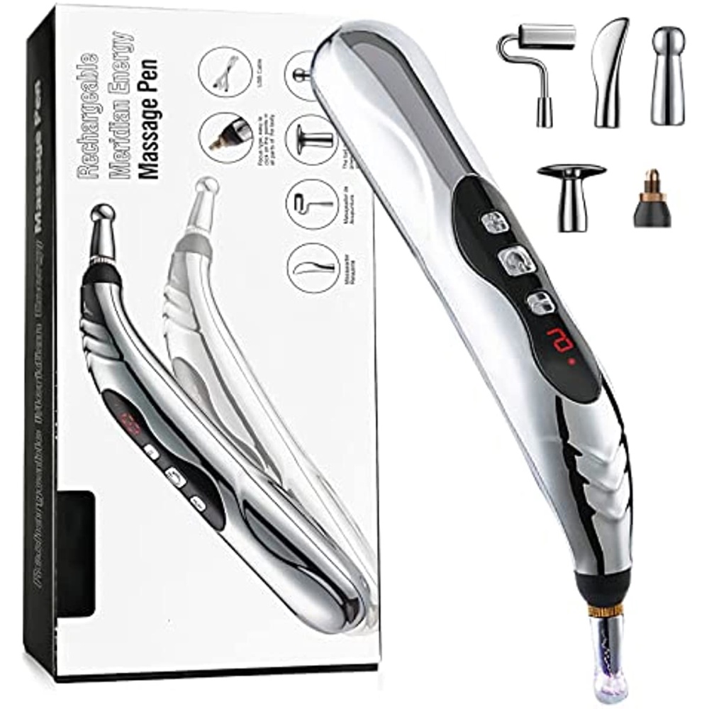 Salorie 5in1 USB Rechargeable Elektrik Pulse Energy Pen Relief Pain Alat Latihan Olahraga