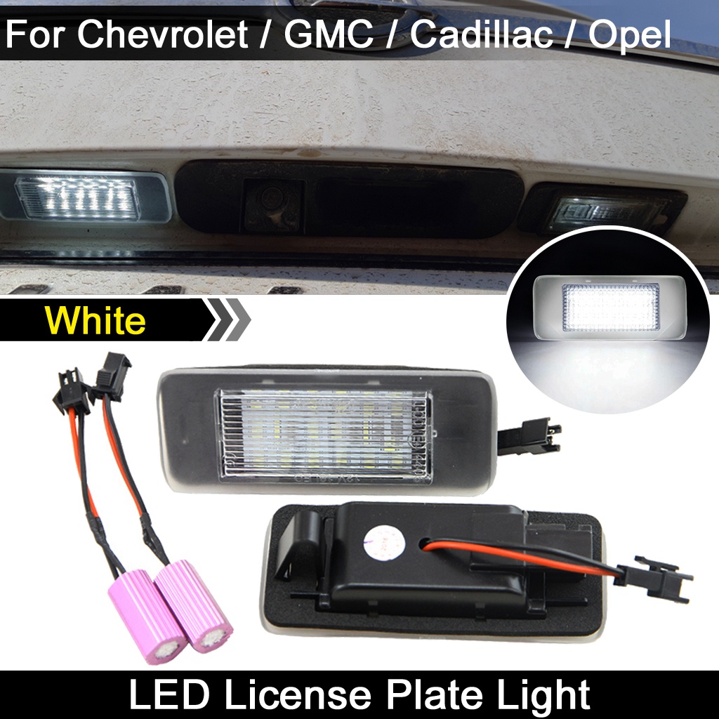 2pcs Lampu Plat Nomor Plat LED Putih Lampu Untuk Opel Zafira Untuk Cadillac Escalade Untuk Chevrolet Malibu Untuk GMC Yukon