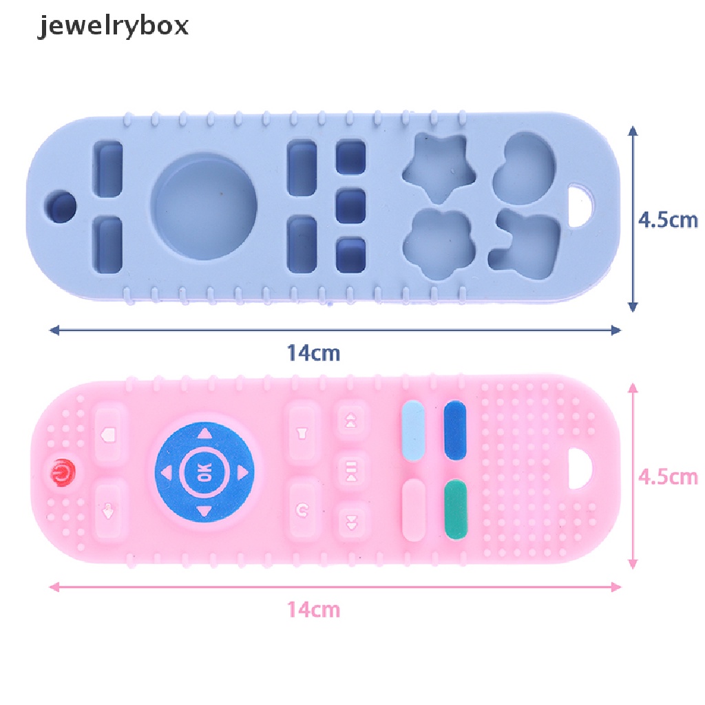 [jewelrybox] Mainan Bayi Silikon Mainan Mengunyah TV Bentuk Remote Control Bayi Balita Mainan Awal Butik