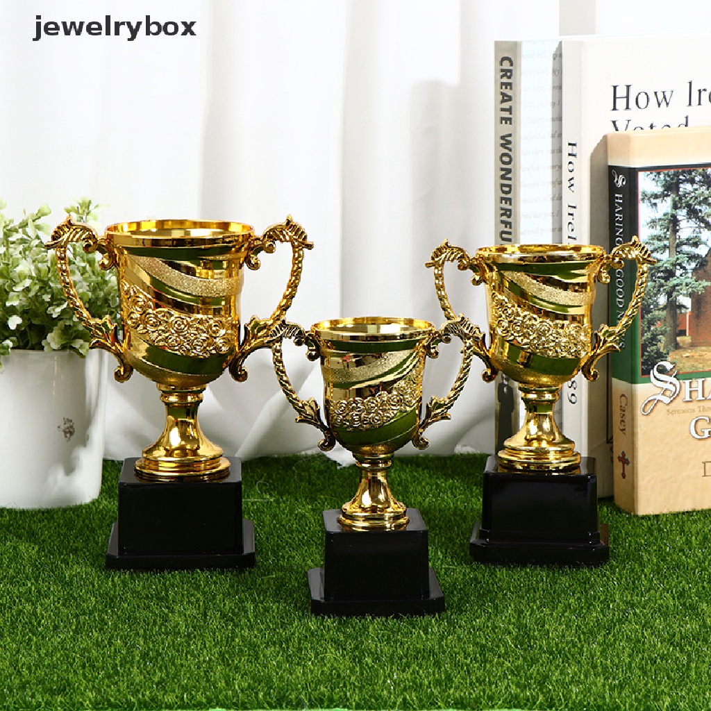 [jewelrybox] 1pcs Piala Penghargaan Emas Anak Sekolah Pesta Perlengkapan Penghargaan Hajatan Hadiah Butik