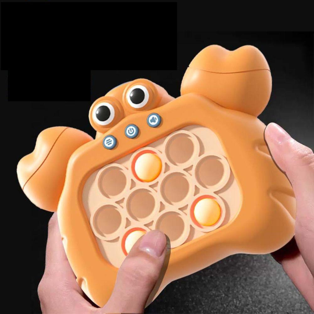 Game Gopher Kepiting LANFY|Edukasi Lucu Yang Lagi Led Game Groundhog Mainan Push Bubble Puzzle Games Kartun Kepiting Mainan Kompresi Kecepatan Push It Fidget Toys Whac-A-Mole Toys