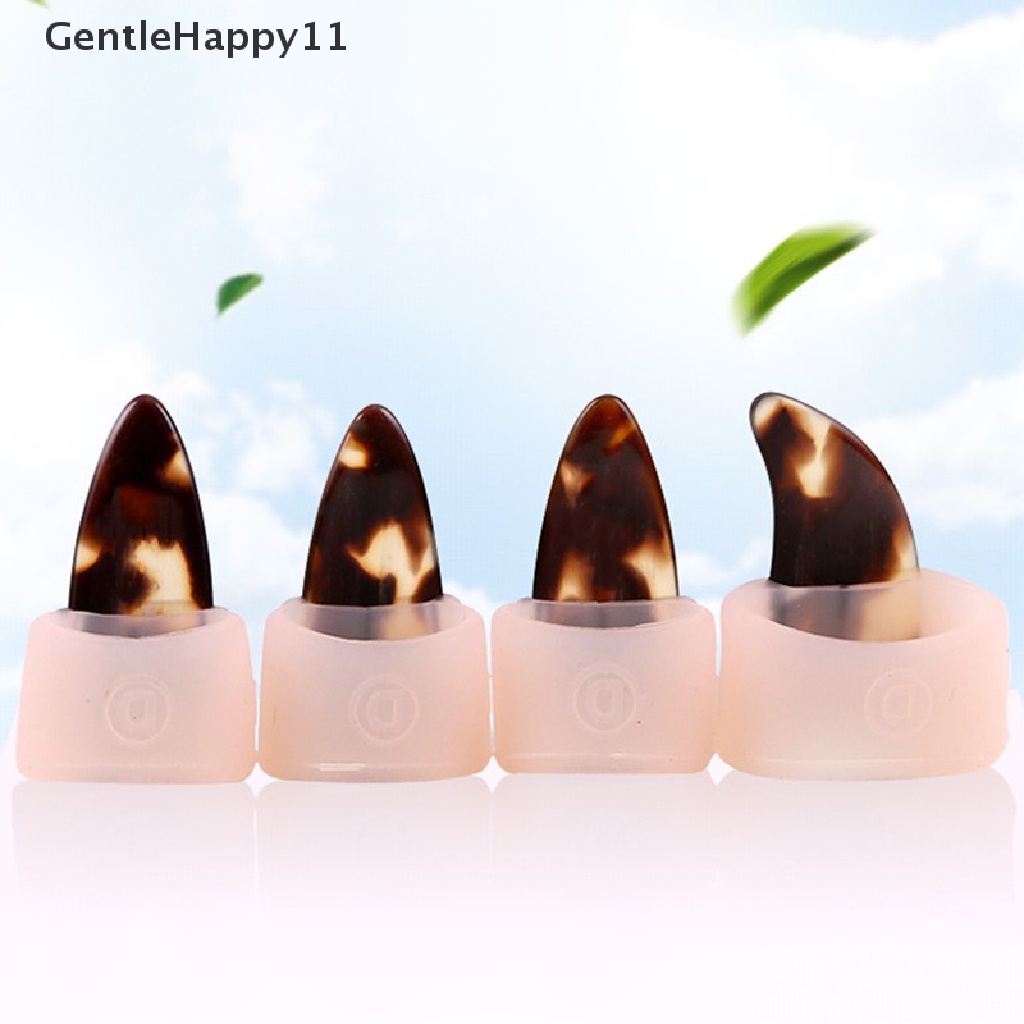 Gentlehappy 4pcs Guzheng Set Penutup Kuku Cina Zither Bermain Guzheng Praktek Nail Protect id