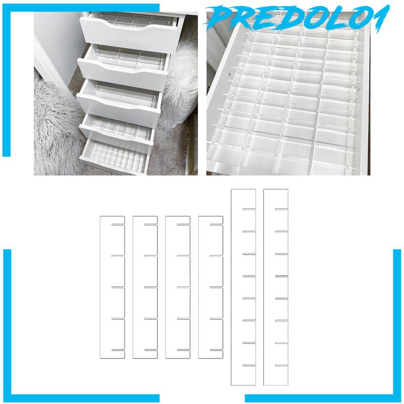 [Predolo1] 6x Sekat Laci Organizer Drawer Partition Board Untuk Meja Baju Make up