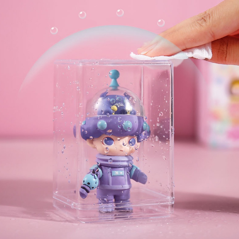 Stackable Figure Toys Show Case Tahan Debu Koleksi Menyimpan Toples Transparan Anime Boneka Kotak Pajangan Hemat Ruang Kerajinan Tangan Storage Bin