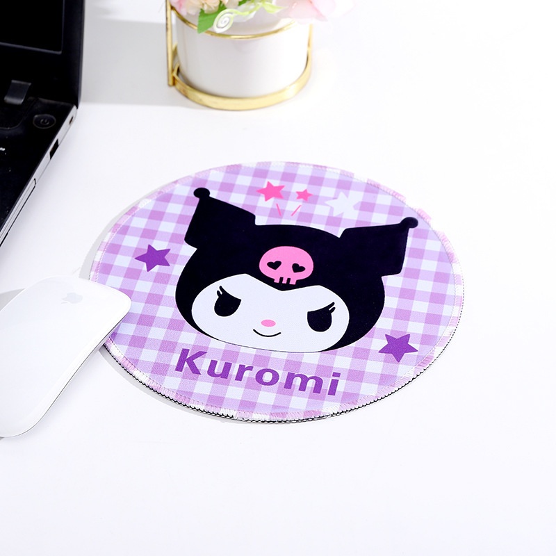 Plaid Animal Mouse Pad Hello Kitty Alas Mouse Pompompurip Alas Mouse My Melody Mouse Pad Cinnamoroll Alas Mouse LittleTwinStars Mouse Pad Kuromi Mouse Pad BAD BAD BADTZ-MARU Mouse Pad