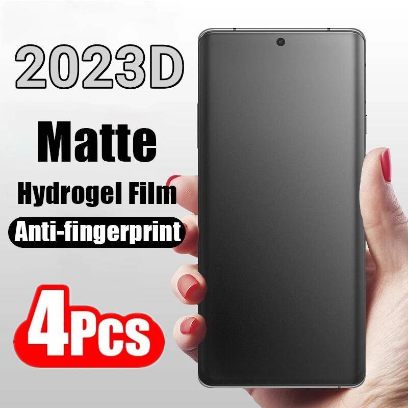4pcs Matte Hydrogel Film Untuk ZTE Axon 11 10 Pro 40 SE Blade A72 A7S V30 V40 Pro V40s Pelindung Layar Untuk nubia Red Magic 6R Z40 Z40S Pro Z50 Voyage 40 Pro Plus