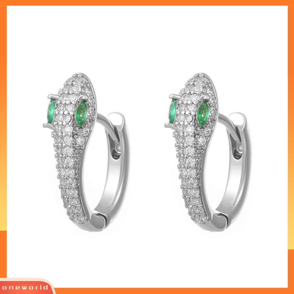 [EONE] 1pasang Anting Wanita Sparkling Rustproof Anti-Oksidasi Warna Vibrant Bentuk Kreatif Dress-up Metal Perhiasan Pernikahan Mempesona Earrings Klip Telinga Untuk Wanita
