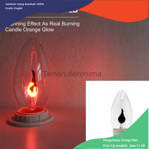 TD - RTG PARKSON Lampu Bohlam LED Api Flickering Candle Light E27 Warm White 3W - P36