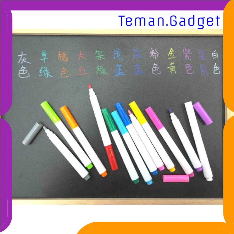 TG - ATK KISSBUTY Kapur Liquid Chalk Erasable Pen Marker Kaca Papan Tulis 12PCS - GP-96