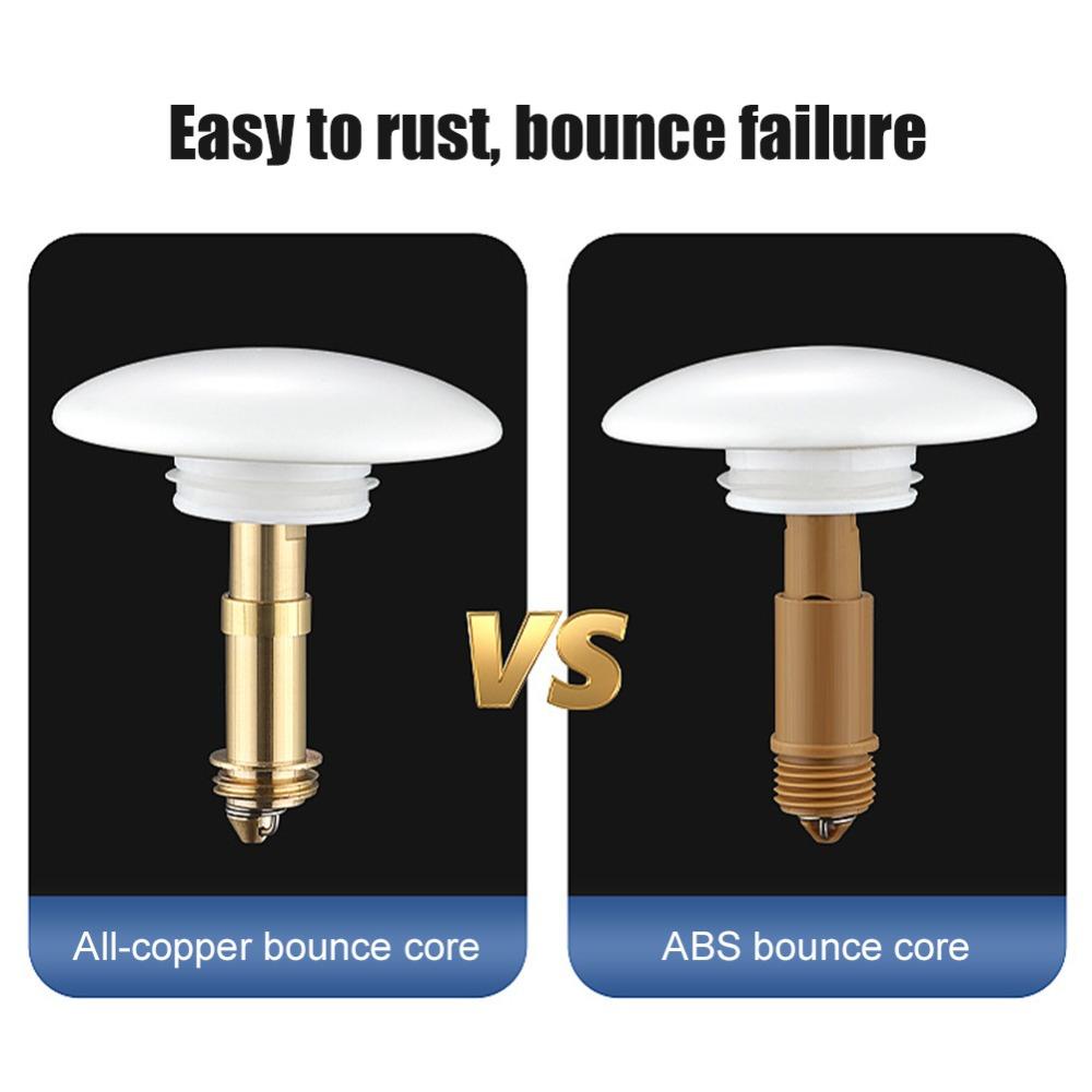 Populer Pop Up Drain Filter Universal Awet Penggantian Clack Plug Baut Penangkap Rambut Wastafel Bounce Core